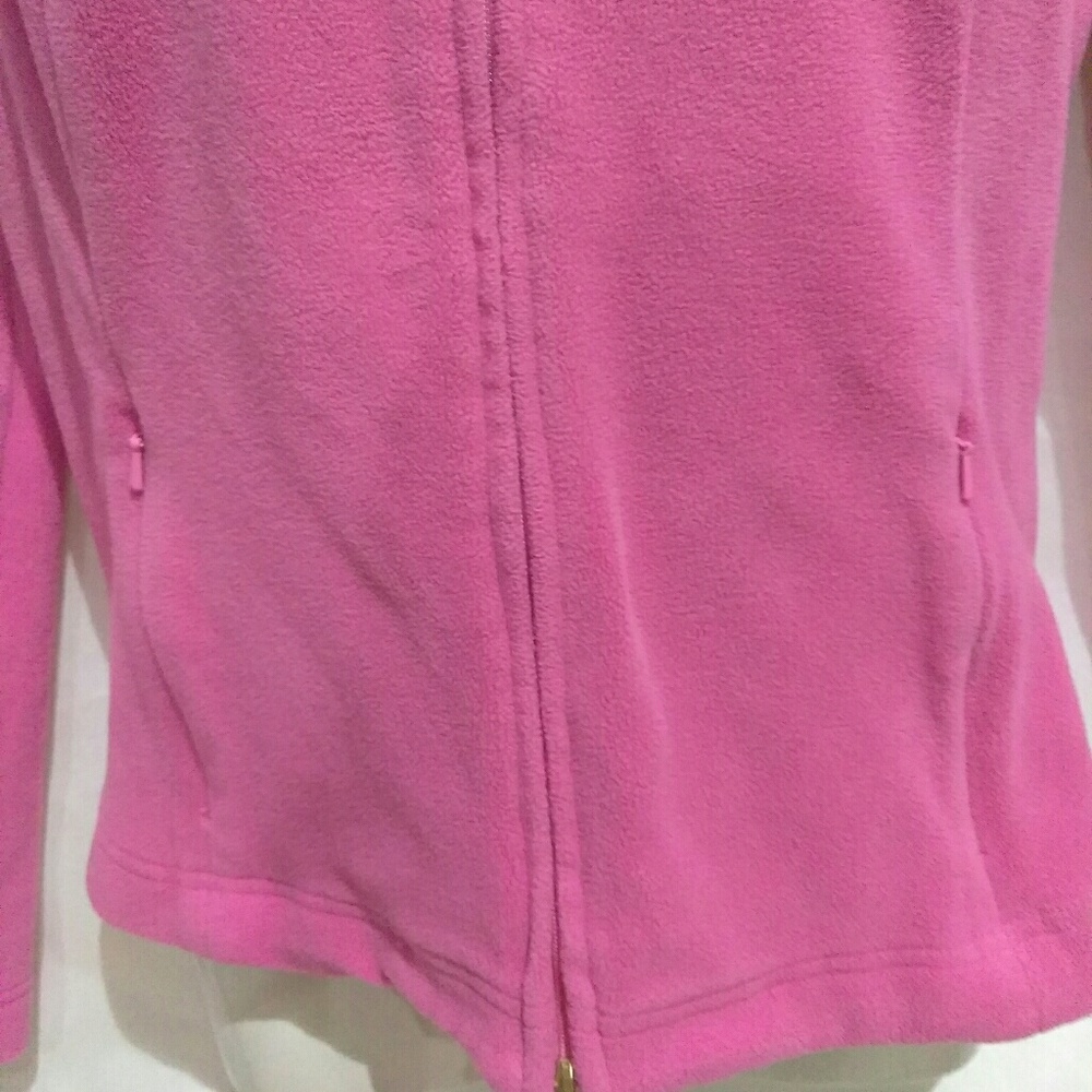 Lilly Pulitzer Pink Full Zip Fleece Jacket - Picture 3 of 7